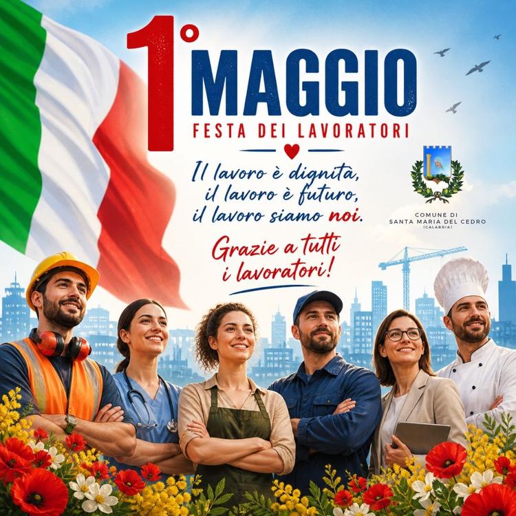 Buon 1° Maggio! Un sincero augurio a tutti i lavoratori, con particolare riconoscimento ai dipendenti del Comune di Sant...