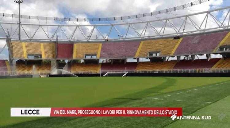 Lecce, stadio Via del Mare: possibili ritardi nel montaggio dei due maxischermi
