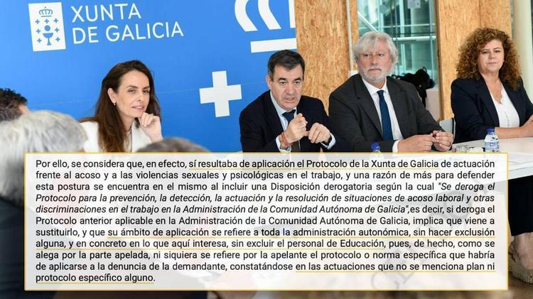 La Xunta restringe su protocolo de acoso laboral para dejar fuera al personal de Educación