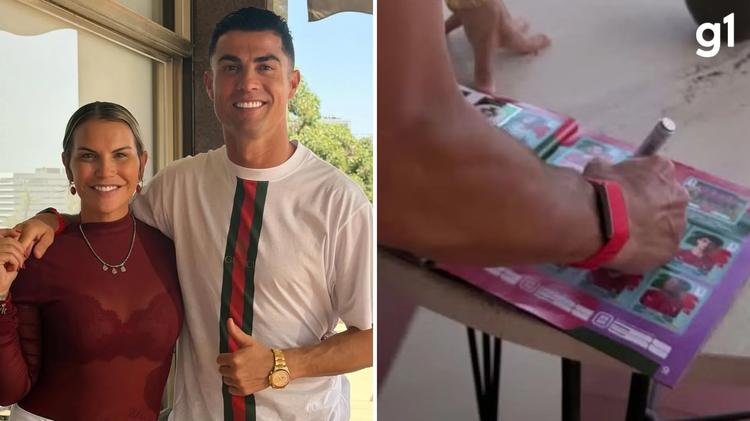 Irmã de Cristiano Ronaldo ganha autógrafo do craque no álbum da Copa do Mundo: 'Não vendo, nem troco por nada deste mundo'
