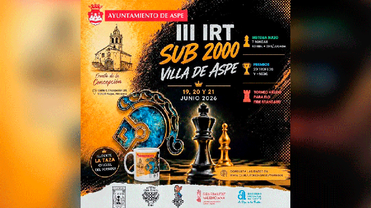 #Aspe reunirá a jugadores de toda España en el III IRT Sub 2000 Villa de Aspe