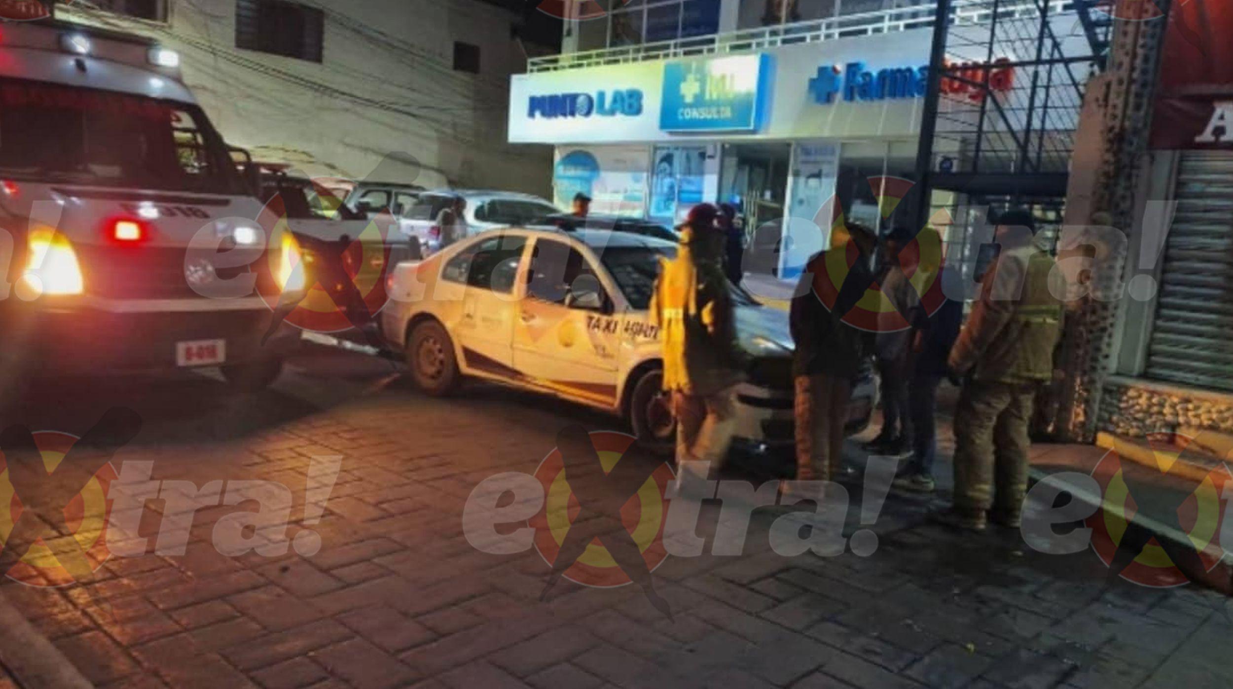 ¡Se llevó el susto de su vida! Taxista casi pierde su vehículo tras un incendio