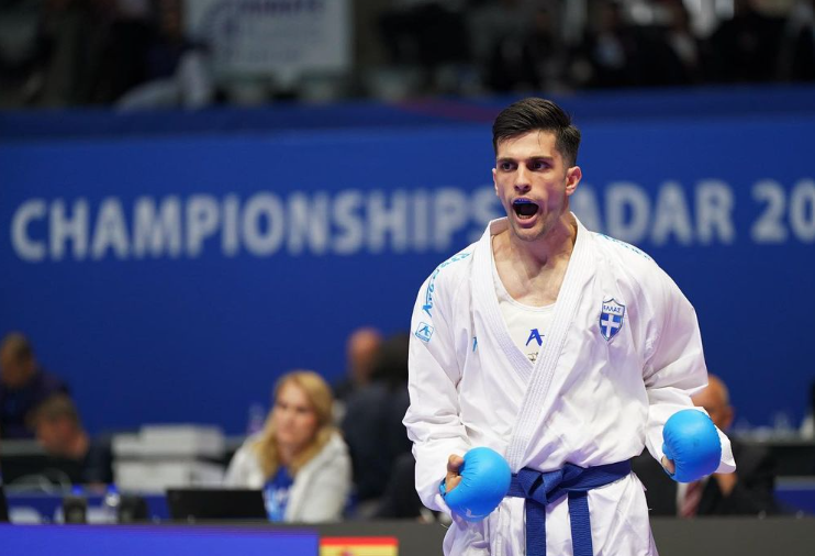 Konstantinos Mastrogiannis Wins Gold Medal at European Karate Championships