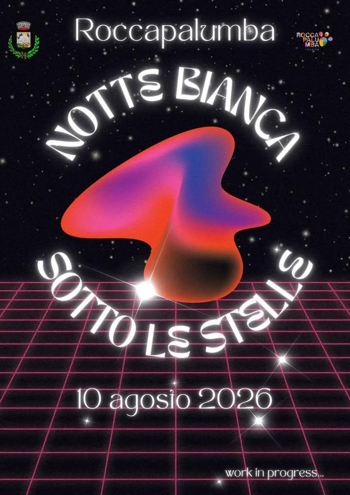 ✨ Le stelle si allineano, i sensi si accendono. Il 10 agosto 2026 a Roccapalumba ritorna la  “Notte Bianca sotto le stel...
