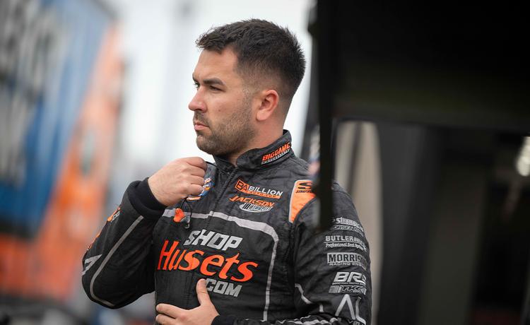 David Gravel in his fire suit