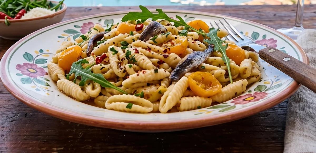 Il sapore autentico delle domeniche cilentane: i cavatielli con alici di Menaica e pomodorini gialli