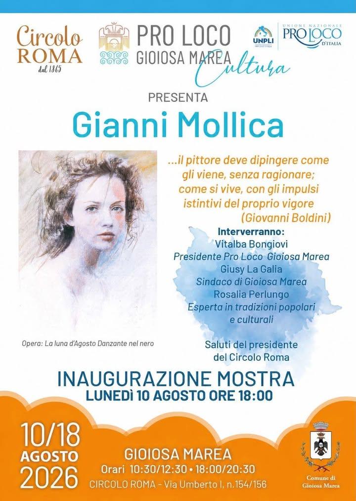 🎨 PRO LOCO GIOIOSA MAREA – CULTURA Un nuovo appuntamento, un nuovo incontro con l’arte da vivere e condividere insieme…...