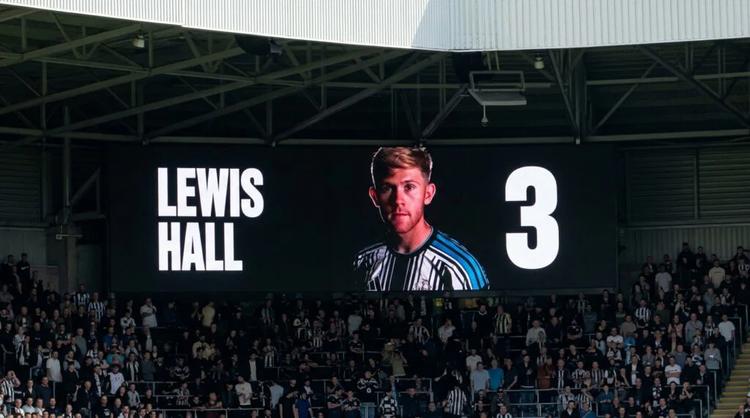 Lewis Hall Screen Newcastle United St James' Park