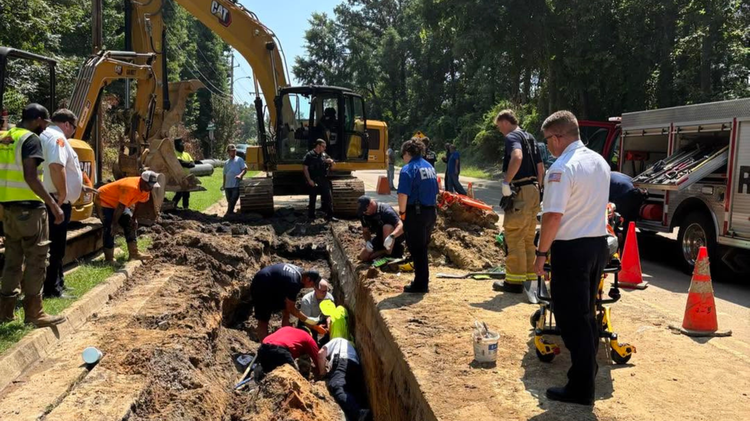 Oxford utility worker rescued after being trapped in trench
