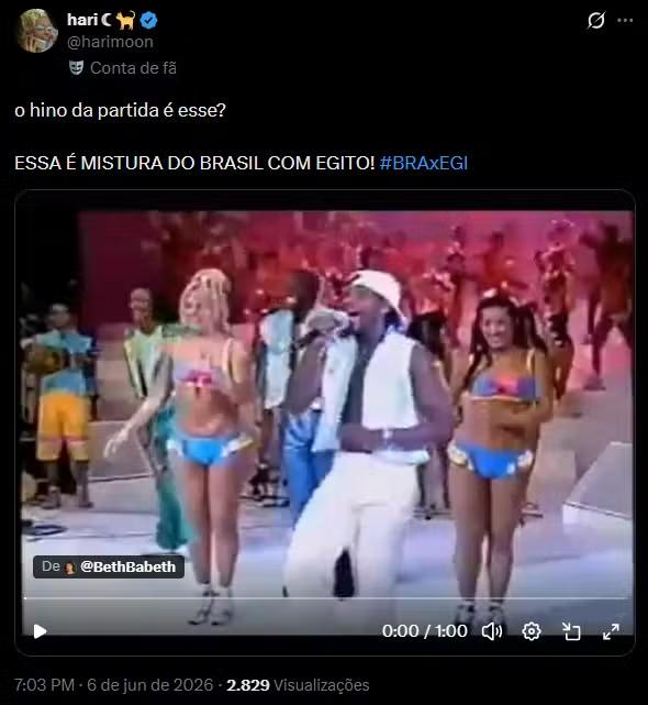 'Mistura do Brasil com o Egito' e gol de Ziko: veja memes do amistoso da seleção
