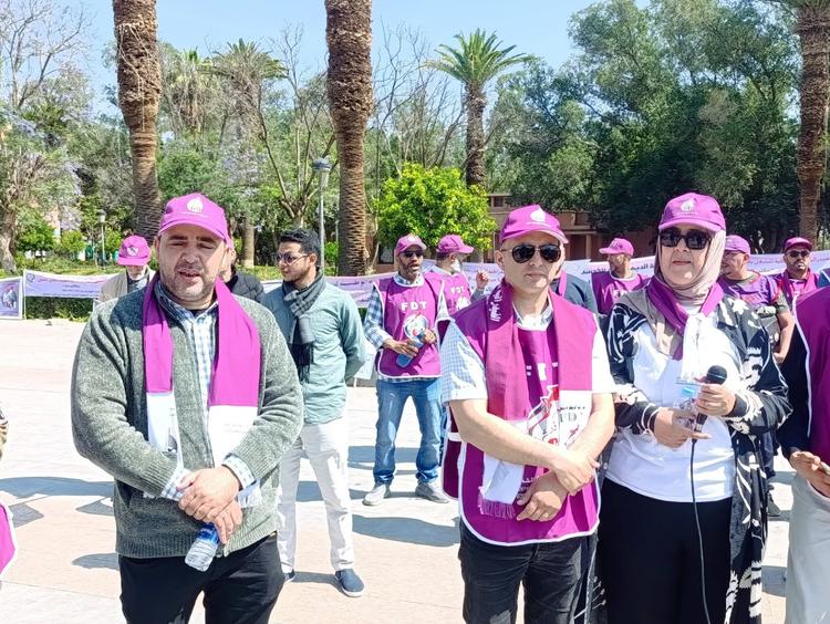 قيادات سياسية ونقابية في الـ FDT تحضر احتفالات فاتح ماي بقلعة السراغنة