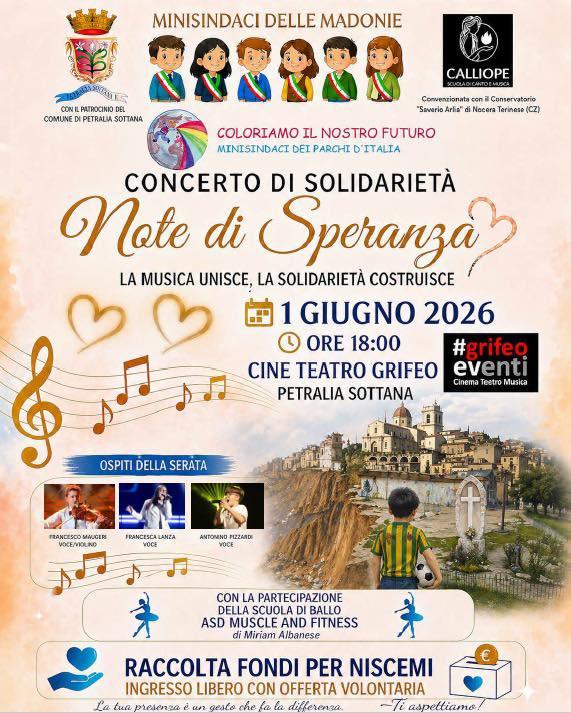 ✨ INVITO ALLA SOLIDARIETÀ ✨ Il Minisindaco del Comune di Petralia Sottana, insieme ai colleghi dei Minisindaci delle Mad...