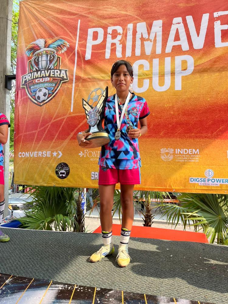 Leslie Sánchez, la promesa del futbol morelense que domina las canchas a los 11 años