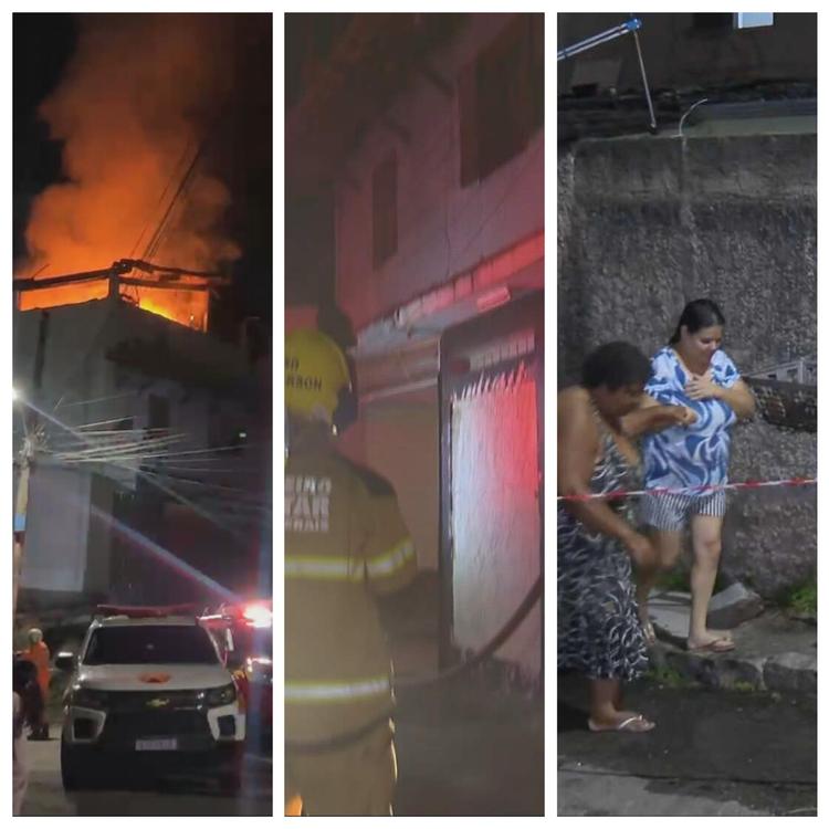 Incêndio atinge casa e deixa imóveis interditados na Grande BH