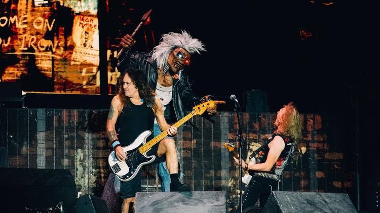 Iron Maiden durante show em São Paulo em 2026 (Foto: Ellen Artie @ellenartie)