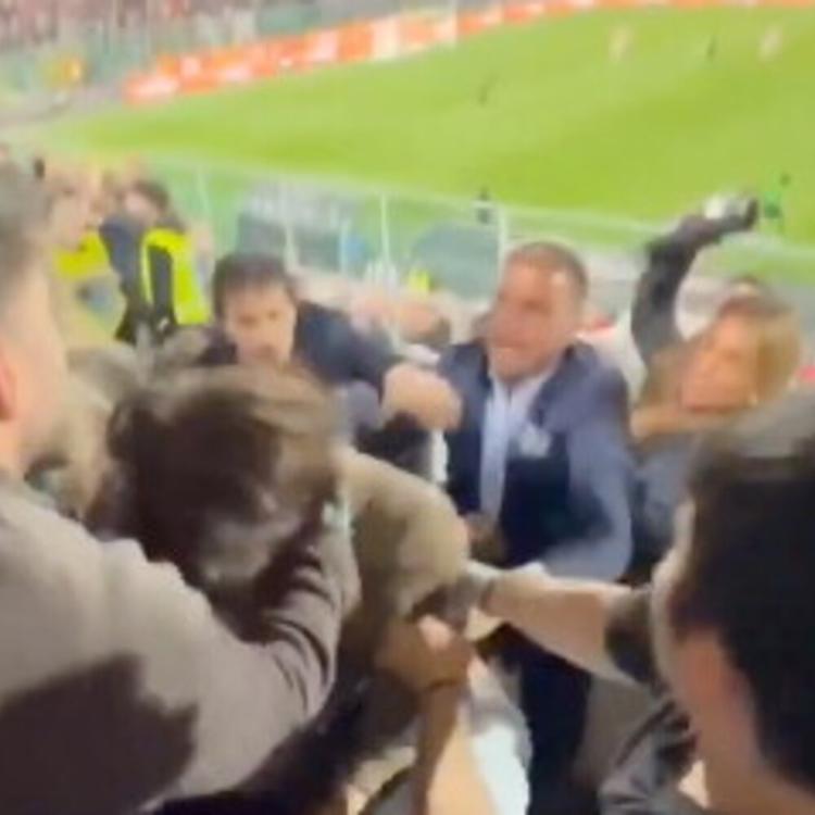 Botte, urla e spintoni tra i dirigenti: il video della rissa VIP in Palermo-Catanzaro