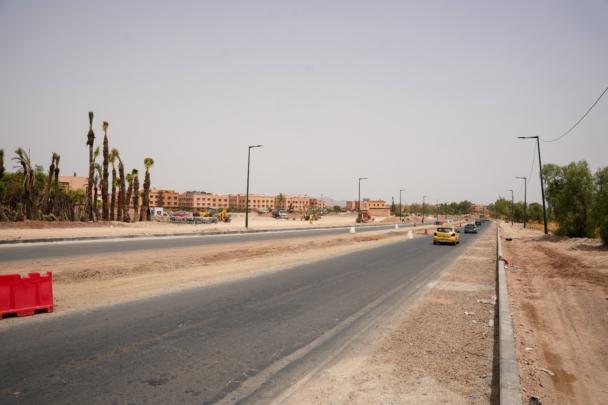 انطلاق أشغال تهيئة وتوسيع شارع الحبيب الفرقاني بمراكش + صور