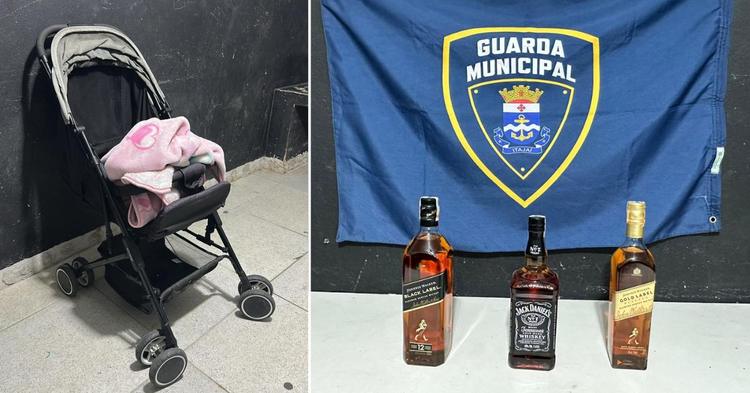 Casal é detido após esconder bebidas alcoólicas em carrinho de bebê em supermercado de Itajaí&nbsp;