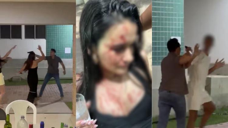 Homem que apontou arma para jovens em condomínio é indiciado por lesão corporal e ameaça; vizinha levou coronhada