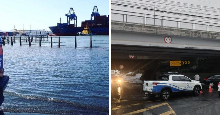 Maré alta mantém risco de alagamentos em Itajaí e Balneário Camboriú até domingo