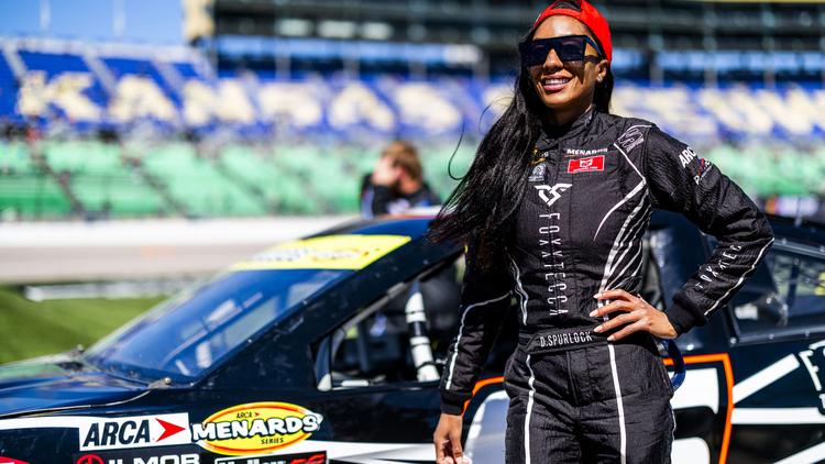 Stock car racer Dystany Spurlock is on track to make NASCAR history - Andscape