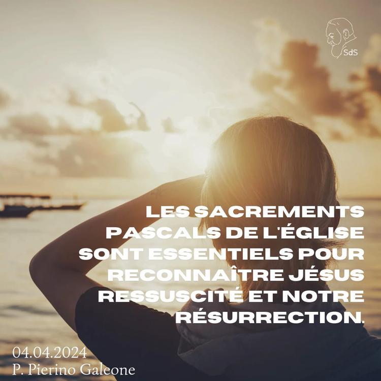 04.04.2024
Les sacrements pascals de l'Église sont essentiels pour reconnaître Jésus ressuscité et notre résurrection.

Père Pierino Galeone