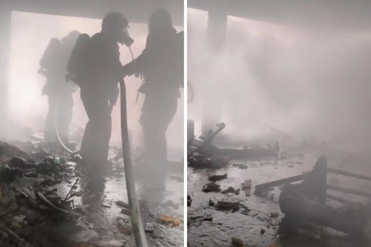 Vídeo: Incêndio atinge casa em Taubaté e bombeiros controlam chamas