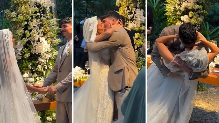 Casamento de Gabriel Medina e Isabella Arantes no litoral de SP teve Neymar, pastor famoso e show com Bonde do Tigrão; veja fotos