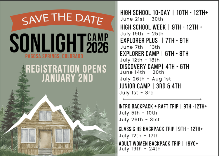 SONLIGHT CAMP FALL 2026