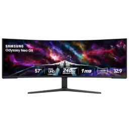Samsung Odyssey Neo G9 on white background