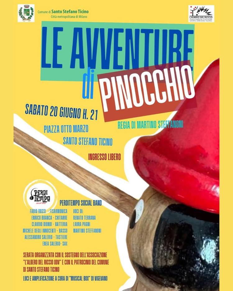 🎭LE AVVENTURE DI PINOCCHIO🪵✨ Un appuntamento con la musica e il teatro all'aperto per grandi e piccini! 🗓️Sabato 20 G...