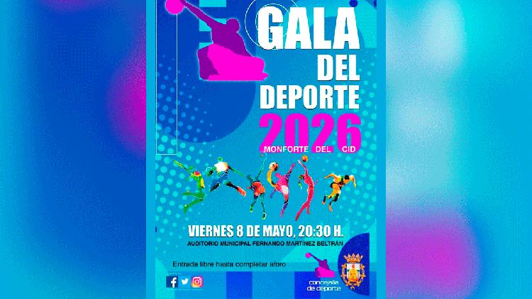 #Monforte del Cid celebra su gran noche del deporte este 8 de mayo