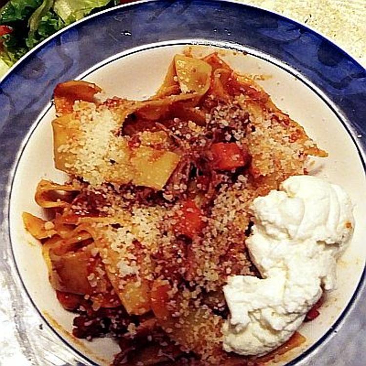 Slow Cooker Beef Ragu With Pappardelle : Holiday Meal Sorted