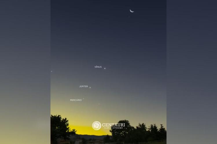 'Encontro' entre Lua, Vênus, Júpiter e Mercúrio poderá ser visto novamente nesta quinta-feira; saiba como observar