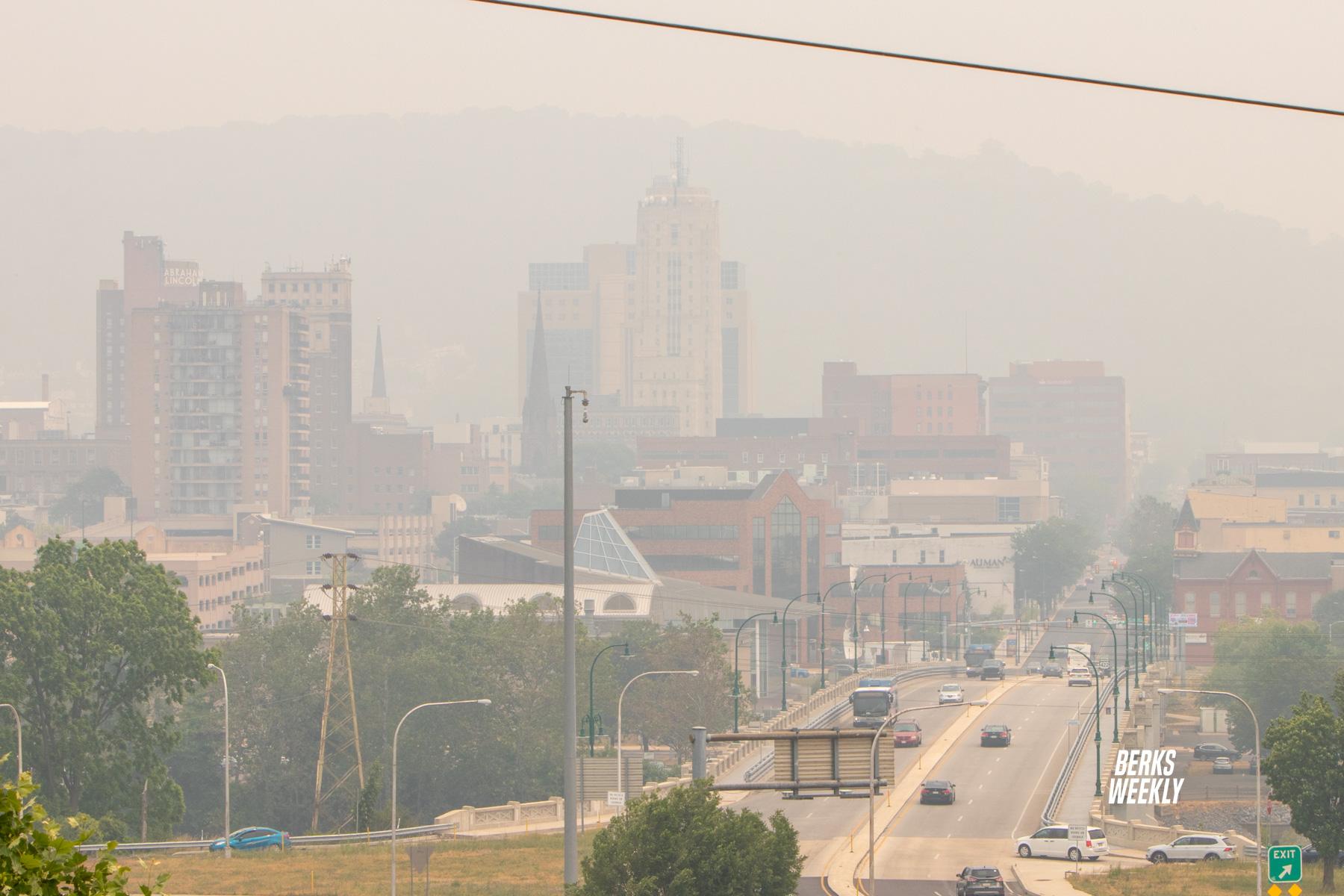 DEP issues Code Red air quality alert for Berks County, statewide Thursday due to wildfire smoke