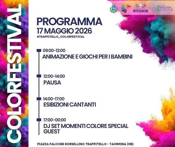 🎨 Trappitello si prepara a vivere una giornata di musica, energia e colori! Domenica 17 maggio Piazza Falcone Borsellin...