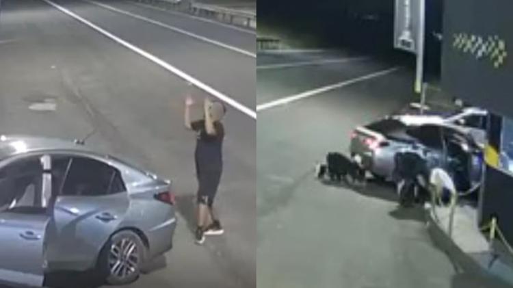 Pai clama a Deus de joelhos enquanto bebê é salvo por policiais em SP