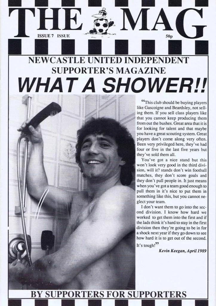The Mag Cover Issue 7 May 1989 Kevin Keegan Newcastle United