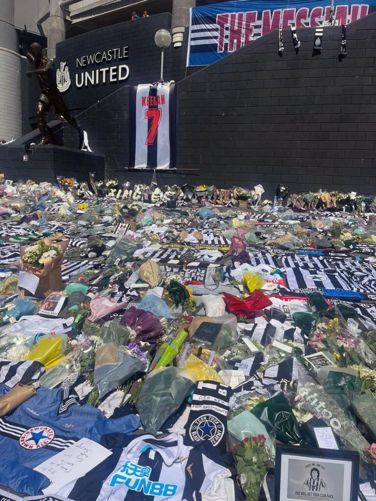 Kevin Keegan Tributes St James' Park Newcastle United