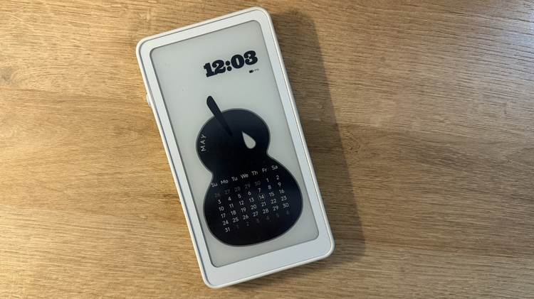 The lockscreen of a Durobo Krono e-reader