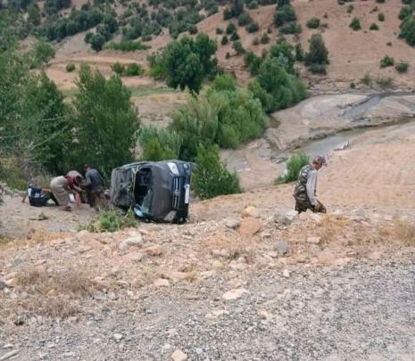 نجاة ركاب من موت محقق في حادثة سير ببني ملال