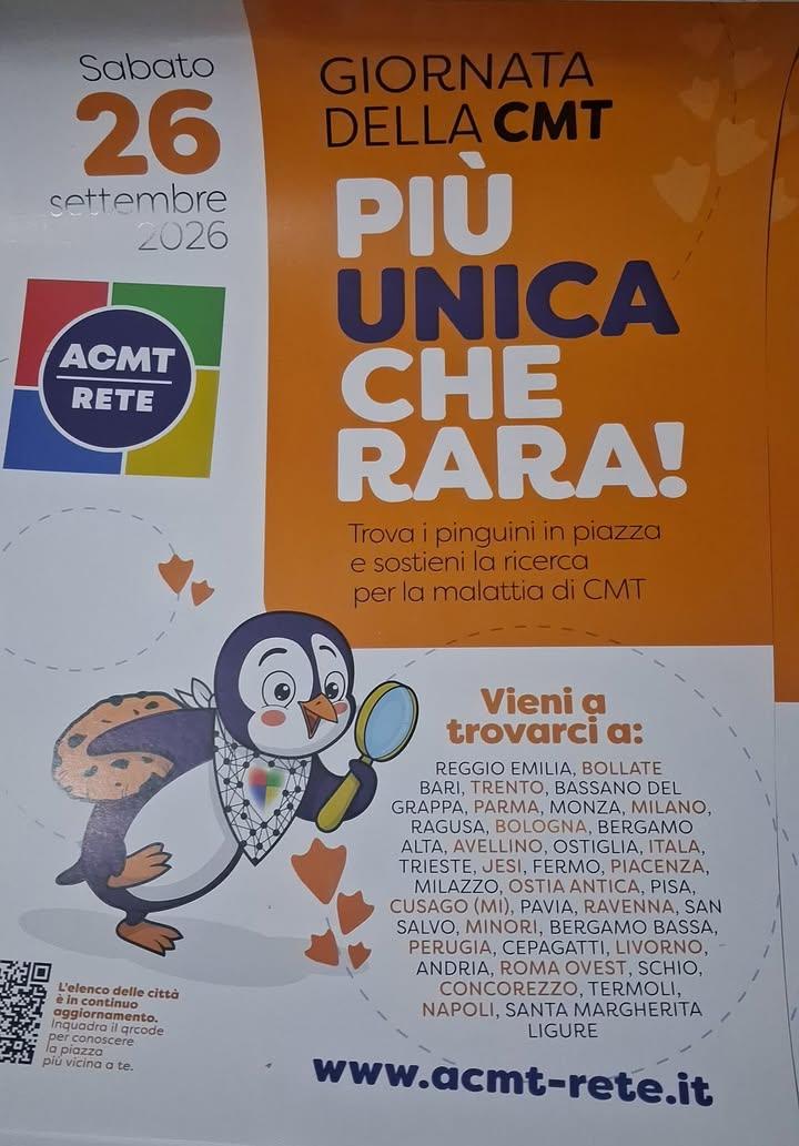 È con grande orgoglio che il nostro comune parteciperà alla giornata di raccolta fondi promossa da ACMT- rete per la mal...
