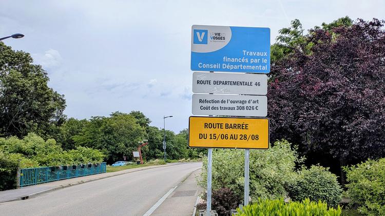 Réfection de deux ouvrages d’art entre Epinal et Golbey