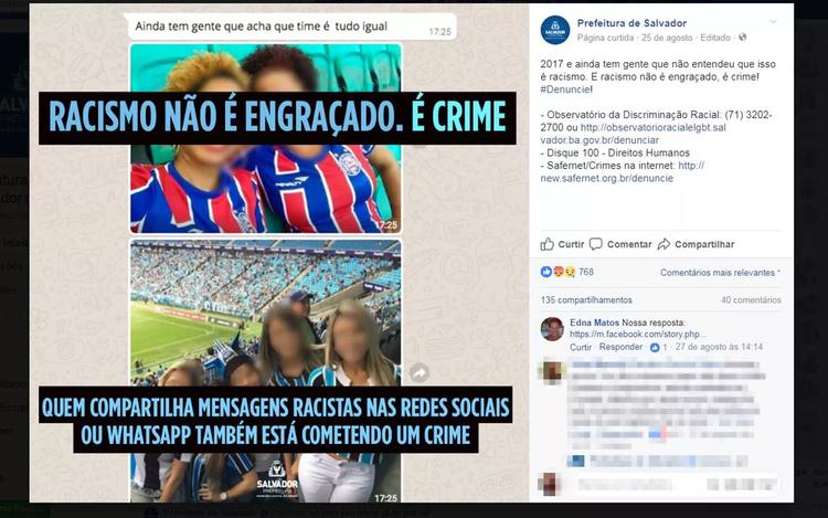 Condenado por racismo após fazer comparação entre torcedoras na web tem pena substituída por prestação de serviços