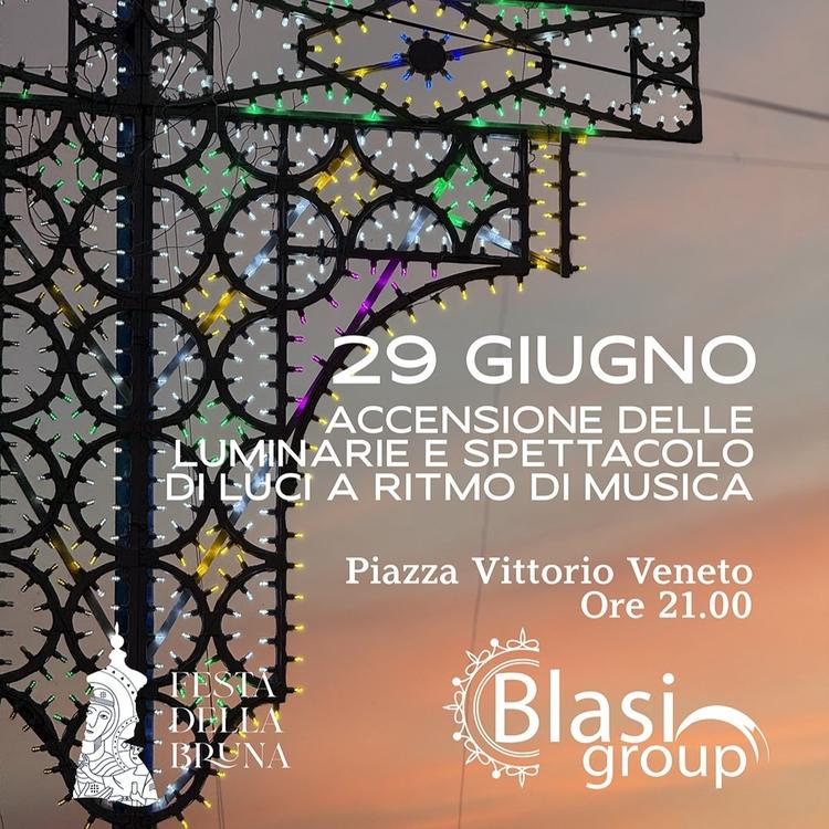Matera, Festa della Bruna: il 29 giugno lo spettacolo delle luminarie