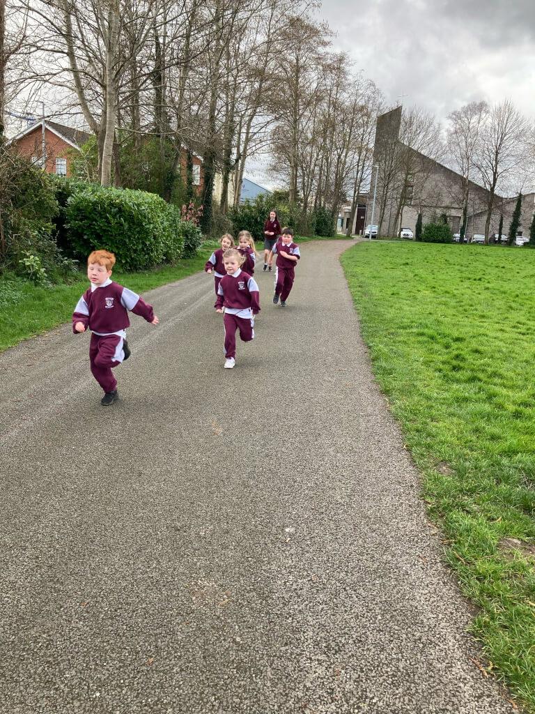 Daily mile in Junior Infants