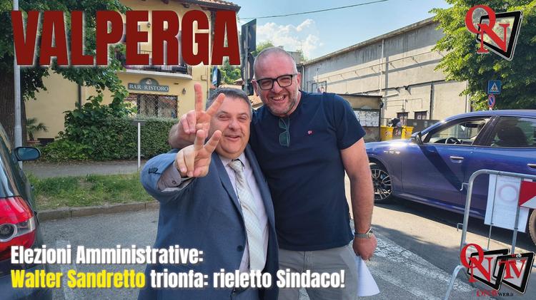 VALPERGA – Elezioni Amministrative: Walter Sandretto trionfa, rieletto Sindaco (VIDEO)
