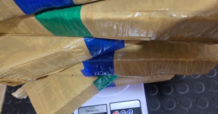 Funcionários da coleta de lixo encontram caixa com 4,8 kg de maconha em Camboriú