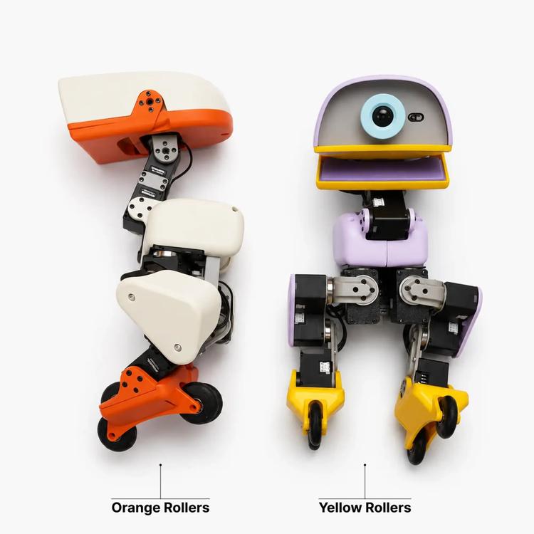 hugging face microduck with roller skates