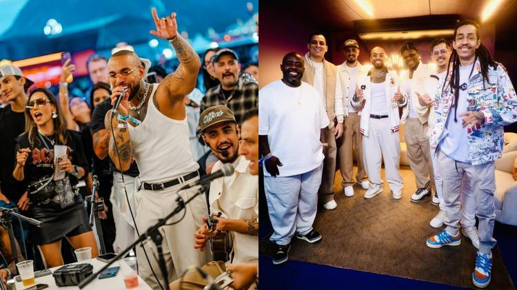 Di Propósito celebra show no Camarote Favela do Rock in Rio: 
